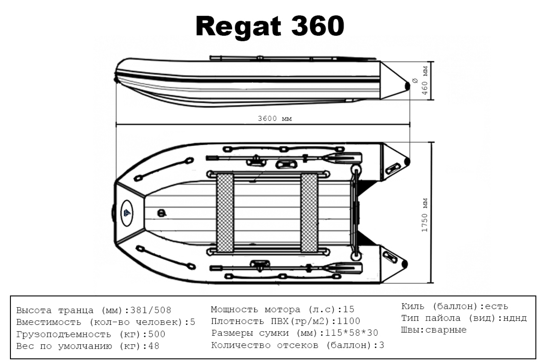 Big Boat Регат 360 лес