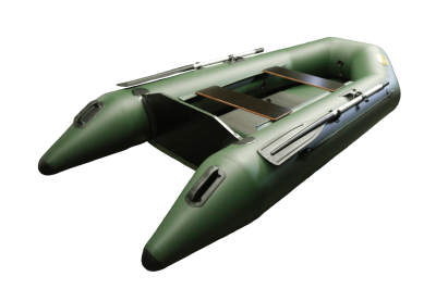 Лодка ПВХ Гелиос 28МС (зеленая, слань) моторная